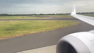 Ryanair Boeing 737-8200 Max Taxi And Takeoff At London Stansted