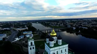 Псков. Вид сверху/Pskov from the sky.