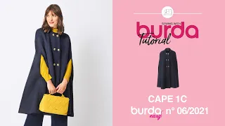 1C Wool Cape | BURDA EASY #6 - November / December 2021