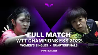FULL MATCH | Miyuu Kihara vs Wang Yidi | WS QF | WTT Champions ESS 2022