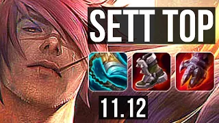 SETT vs LEE SIN (TOP) | 7 solo kills, 67% winrate, Dominating | BR Master | v11.12