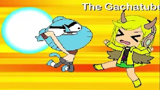 GUMBALL TRAINED WITH RYU AND GOKU😂 TO FIGHT "THE EVIL" GATCHATUBER🤣 | BEST OF 3 | FUNNY GAMING