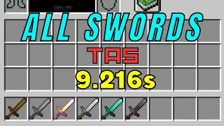Minecraft - All Swords 1.16+ (9.216s) TAS