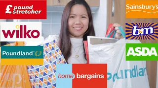 HOME BARGAINS HAUL + POUNDLAND HAUL + B&M HAUL + ASDA HAUL + SAINSBURYS HAUL + WILKO HAUL + SHOPPING