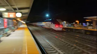 Old & New! Amtrak High Speed Acela II 160 MPH Test Train Action @ Princeton  Junction (12/19/22)