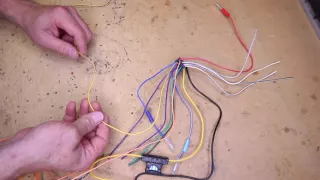 What do all the wire colors mean on an Alpine multimedia radio power plug