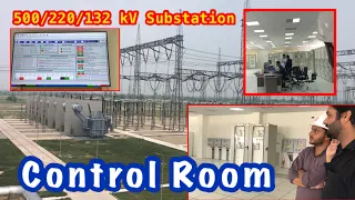 Control Room of 500/220/132 kV Substation | 500 KV Grid Station System |