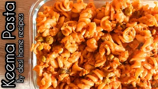 How to make Chicken keema pasta (chicken mince pasta) by desi home recipes(subtitle in English)