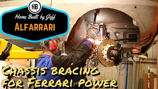 Bracing for the Ferrari engine - Ferrari engined Alfa 105 Alfarrari build part 119