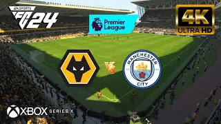 EA FC 24 - Wolves vs Manchester City | Premier League | NextGen - Series X [4K60FPS]