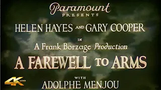 A FAREWELL TO ARMS (1932) Gary Cooper & Helen Hayes - Colorized