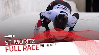 St. Moritz | BMW IBSF World Cup 2016/2017 - Men's Skeleton Heat 1 | IBSF Official