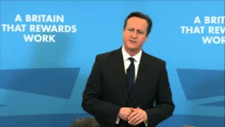 David Cameron jokes about prank phone call