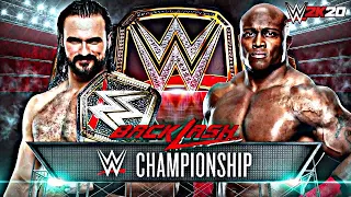 WWE 2K20: Drew McIntyre (c) vs. Bobby Lashley | WWE Championship | WWE Backlash 2020