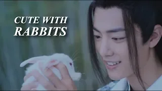 Wei Wuxian and others  - Cute with rabbits