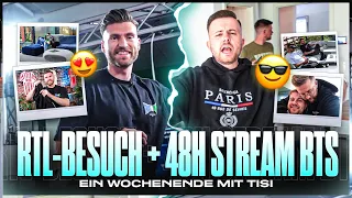 Ein WOCHENENDE im LEBEN eines YOUTUBERS 😱 Besuch bei RTL + 48h Stream Behind the Scenes 🔥 VLOG