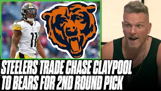Chase Claypool Traded To The Bears For A 2nd Round Pick | Pat McAfee Reacts