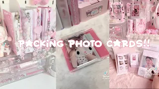 ૮꒰ ˶• ༝ •˶꒱ა ♡ Packing photocards! NOT MINE ‼️CREDITS TO THE OG ON TIKTOK‼️ ⋆𐙚₊˚⊹♡