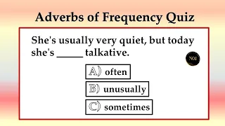 Adverbs of Frequency Quiz | English Grammar test | Test your English | No.1 Quality English