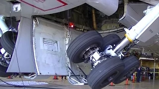 Boeing 757 Landing Gear Demonstration Detailed Gear Swing