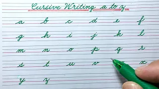 Cursive writing a to z | Small letters abcd | Cursive letters abcd |Cursive handwriting practice abc