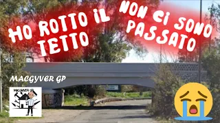 ripariamo il tetto - dopo aver urtato sotto un cavalcavia - camper fai da te