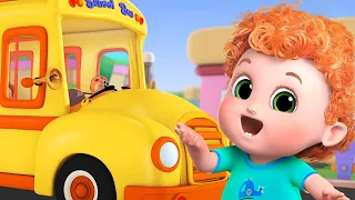 Wheels On The Bus Go Round And Round (Vehicles 2) - 3D Nursery Rhymes & Songs for Kids 4k songs