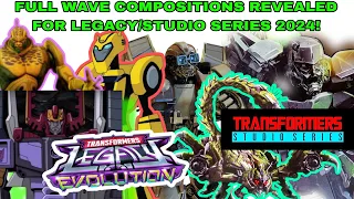 YES! ENTIRE Wave 1-4 Composition for 2024 Transformers Legacy/Studio Series REVEALED!!!