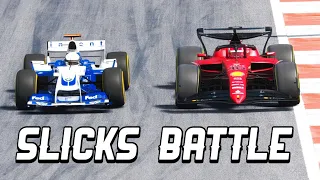 Williams F1 2004 SLICKS TYRES destroys Ferrari F1 2022 - Monza GP