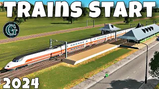 How to Start a NEW City! Train Start in Cities Skylines!