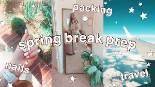 SPRING BREAK PACK & PREP WITH ME: shopping, nails, & more!!