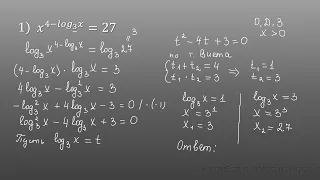 Как решить логарифмическое уравнение. Часть5. Логарифмирование обеих частей