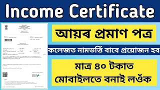 Income Certificate Online Apply 2024 || How To Online Apply Income Certificate Assam || Sewa Setu ||