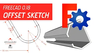 FreeCAD Offset Sketch - FreeCAD Sketch Tutorial - How To Offset Sketch - FreeCAD Offset Line