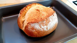 I don't buy bread anymore! New perfect recipe for quick bread in 5 minutes. Bread without milk.