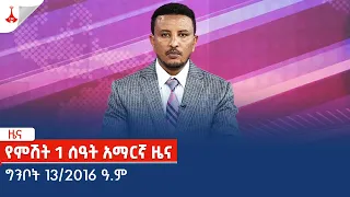 የምሽት 1 ሰዓት አማርኛ ዜና … ግንቦት 13/2016 ዓ.ም Etv | Ethiopia | News zena