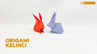 How to make origami rabbit || Cara membuat origami kelinci #origami #origamirabbit #diy #paper