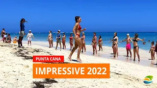 Impressive Resort & SPA Punta Cana in Summer 2022 - Hotel Beach Review, Seaweeds, Entertainment