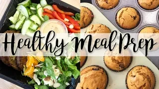 Healthy Meal Prep - Pasta e Fagioli Soup, Tuna Salad, Air Fryer Veggie Burgers // Collab with Kiera!