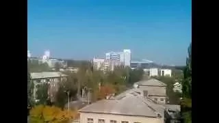 Донецк Центр города слышны взрывыDonetsk Tsentr city heard explosions