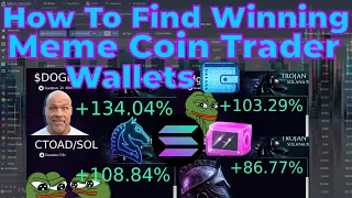 How To Find Winning Solana Meme Coin Trader Wallets | Tips, Tricks & Advanced Techniques Copy Trade