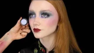 DRAMATIC MAKEUP USING 50 YEAR OLD VINTAGE COSMETICS