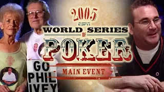 World Series of Poker Main Event 2005 Day 4 with Mike Matusow & Phil Ivey #WSOP