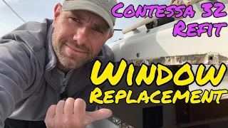 Replacing 50 year old Windows on a Contessa 32 (Project Lottie Ep20)