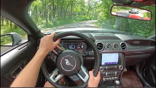 2020 Ford Mustang GT Convertible (6MT) - POV Backroad Blast (Binaural Audio)