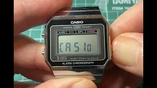 Super thin retro 80s metal Casio A700W watch is the F91W's thinner, flashier, more chiseled cousin.