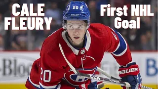 Cale Fleury #20 (Montréal Canadiens) first NHL goal Nov 16, 2019