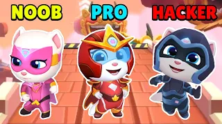 NOOB vs PRO vs HACKER | Talking Tom Hero Dash | Gameplay