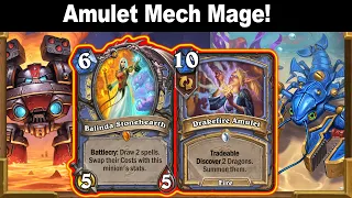 New Amulet Balinda Mech Mage! Stronger Than Ever! Voyage to the Sunken City | Hearthstone