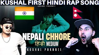 INDIAN RAPPER DISS?! NEPALI RAPPER DROPS BEST HINDI BARS! Reacting to KUSHAL POKHREL - NEPALI CHHORE